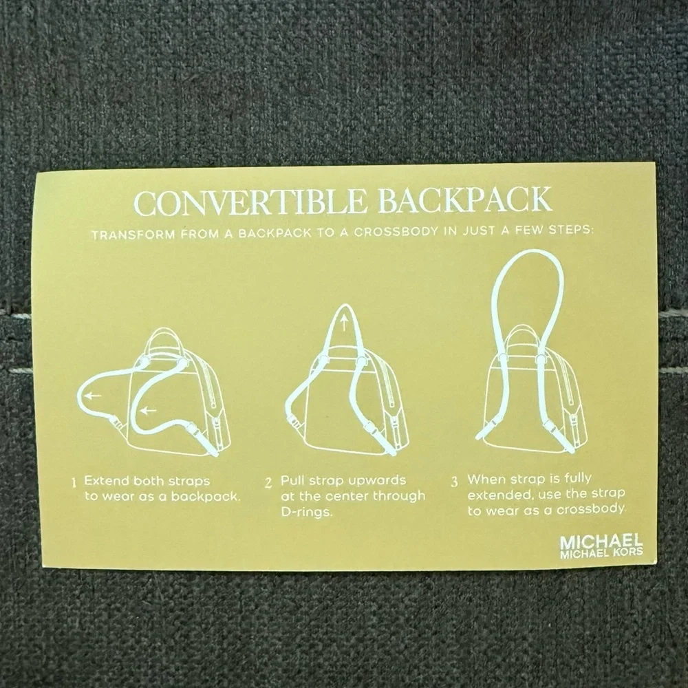 NWT Michael Kors XS Mini Jaycee Convertible Backpack - Picture 9 of 9